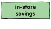 in-store savings