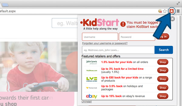 Install the KidStart Savings Prompt on Chrome - Step 3