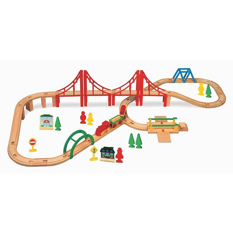 asda wooden train track