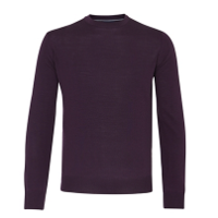 MOSS 1851 TAILORED FIT PLUM MERINO BLEND CREW NECK JUMPER - Was £20 now £20