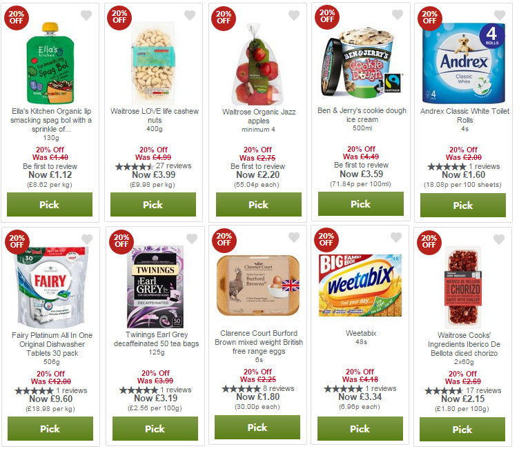 Waitrose pick your own offers review Waitrose pick your own offers review