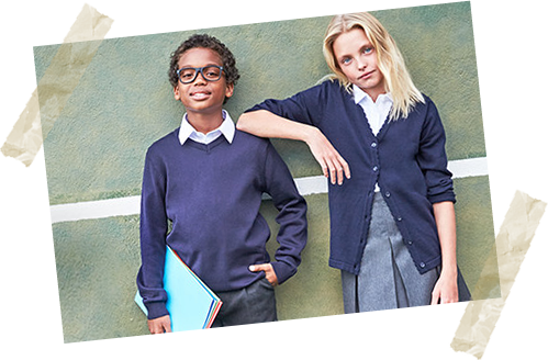With short sleeve shirts, pretty skirts, cool shorts and gingham dresses. School uniforms covered all year round from £2.50.