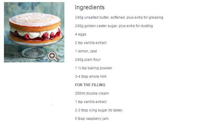 victoria sponge - waitrose