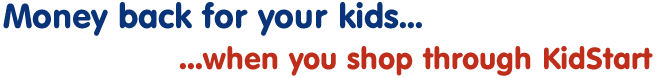 Money back for your kids when you shop online at KidStart