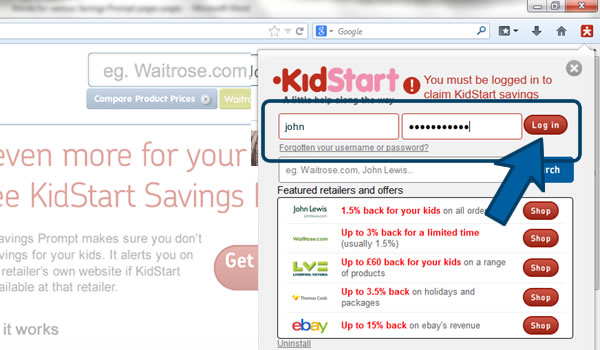 Install the KidStart Savings Prompt on Firefox - Step 4
