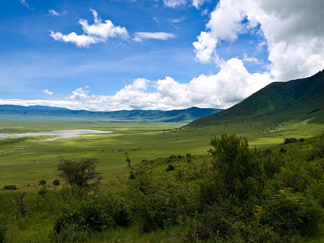 Tanzania Ngorongoro Crater, the world's largest inactive and intact volcanic caldera