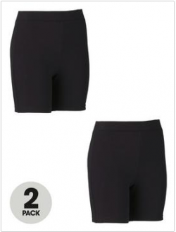 Top Class Girls Cycling Shorts (2 Pack)