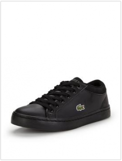 LACOSTE JUNIOR STRAIGHTSET LACE SHOE BLACK