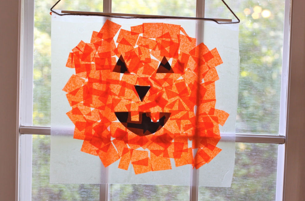 tissue paper pumpkins