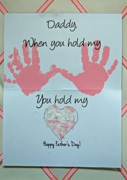 Father's Day Card - Hold my Hand, Hold my Heart