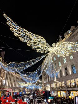 London Christmas Lights Angel