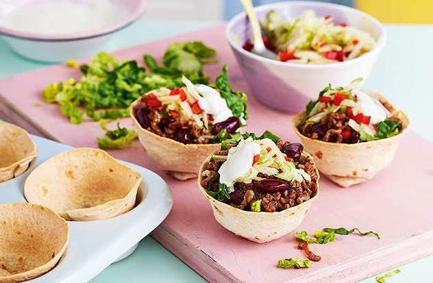 Beef taco cups - recipe