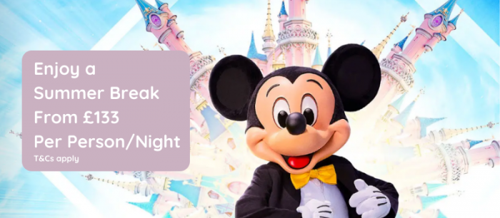 holiday and travel booking - Disneyland Paris