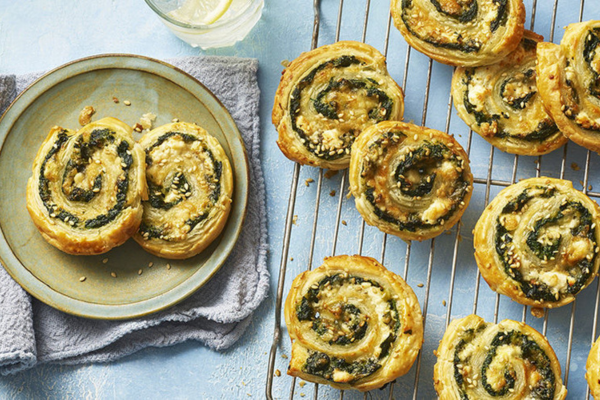 Packed Lunch Ideas - Spinach Feta Pinwheels