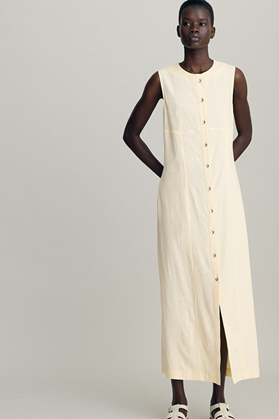 H&M Dress Butter Yellow