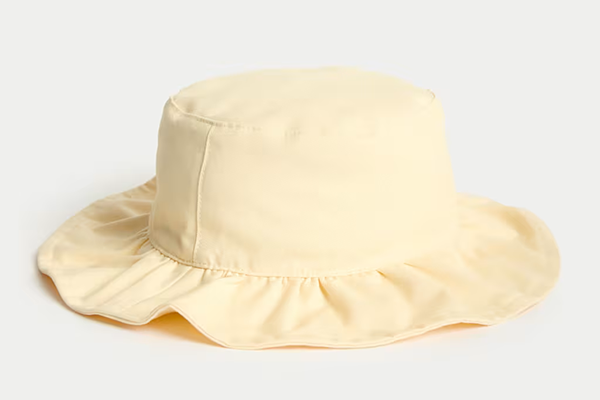 M&S Girls Hat Butter Yellow