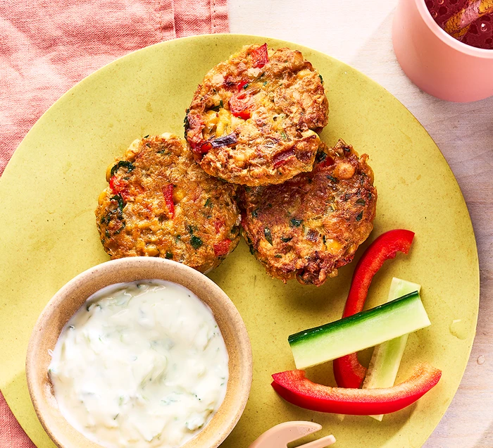 Chickpea Fritters - Kids Packed Lunches