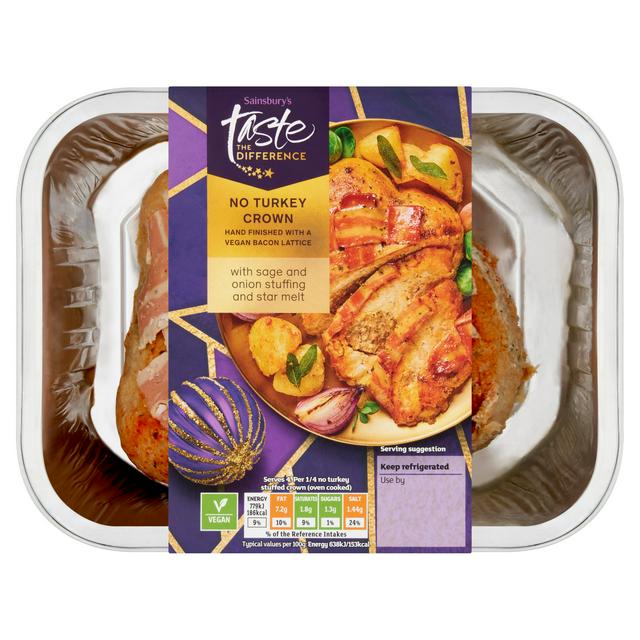 Sainsbury's No Turkey Crown with Sage, Onion Stuffing & Star Melt, Taste the Difference