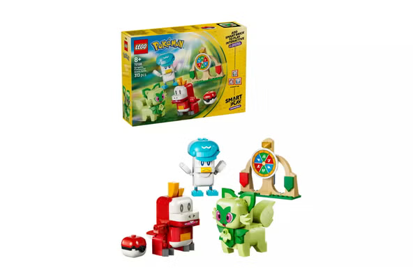 LEGO Pokemon SMART Play Sprigatito Fuecoco and Quaxly Battle