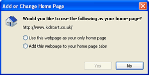 Make KidStart your home page