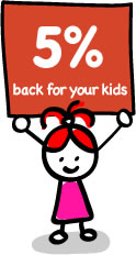 Get 5% back for your kids from Bhs