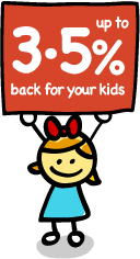 Get 3.5% back for your kids at Asda