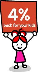 Get 4% back for your kids from GLTC